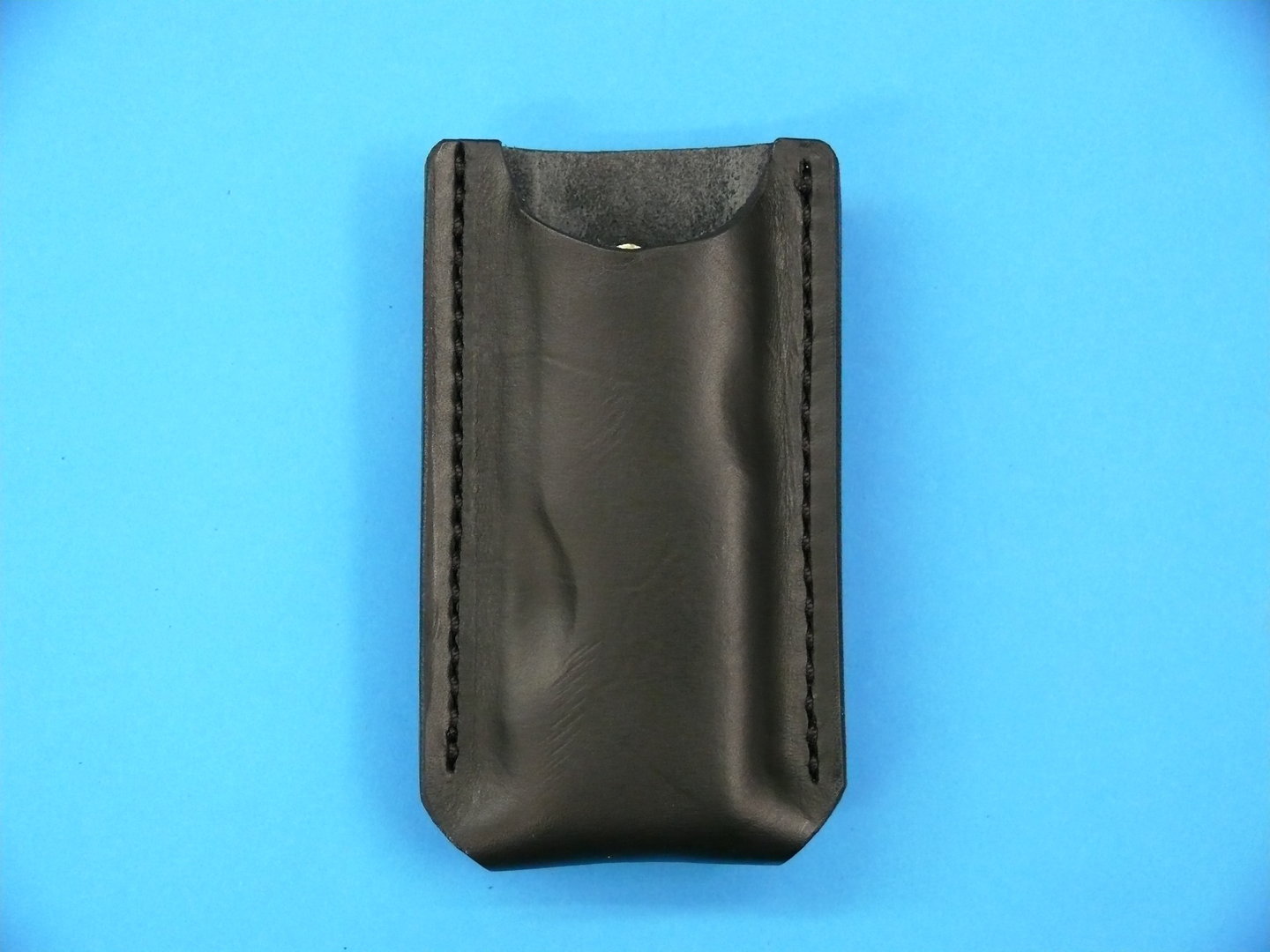 Lederholster aus schwarzem Blankleder für Modell Backlock Outdoor