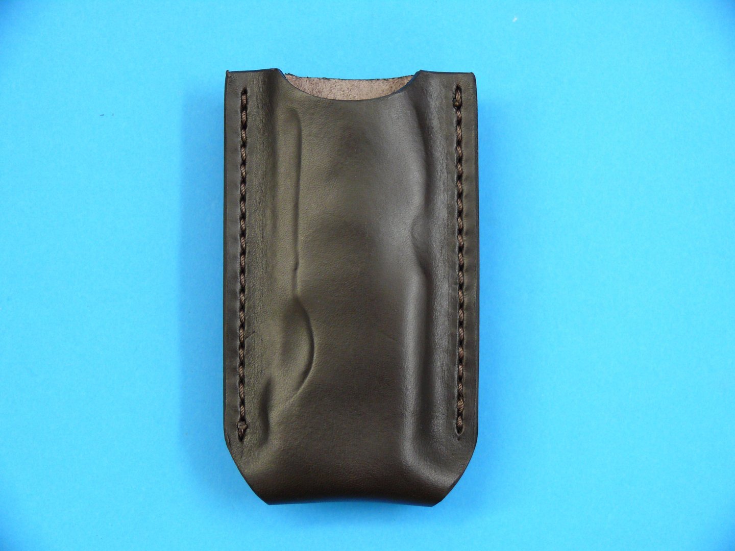 Lederholster aus braunem Blankleder für Modell Backlock Outdoor