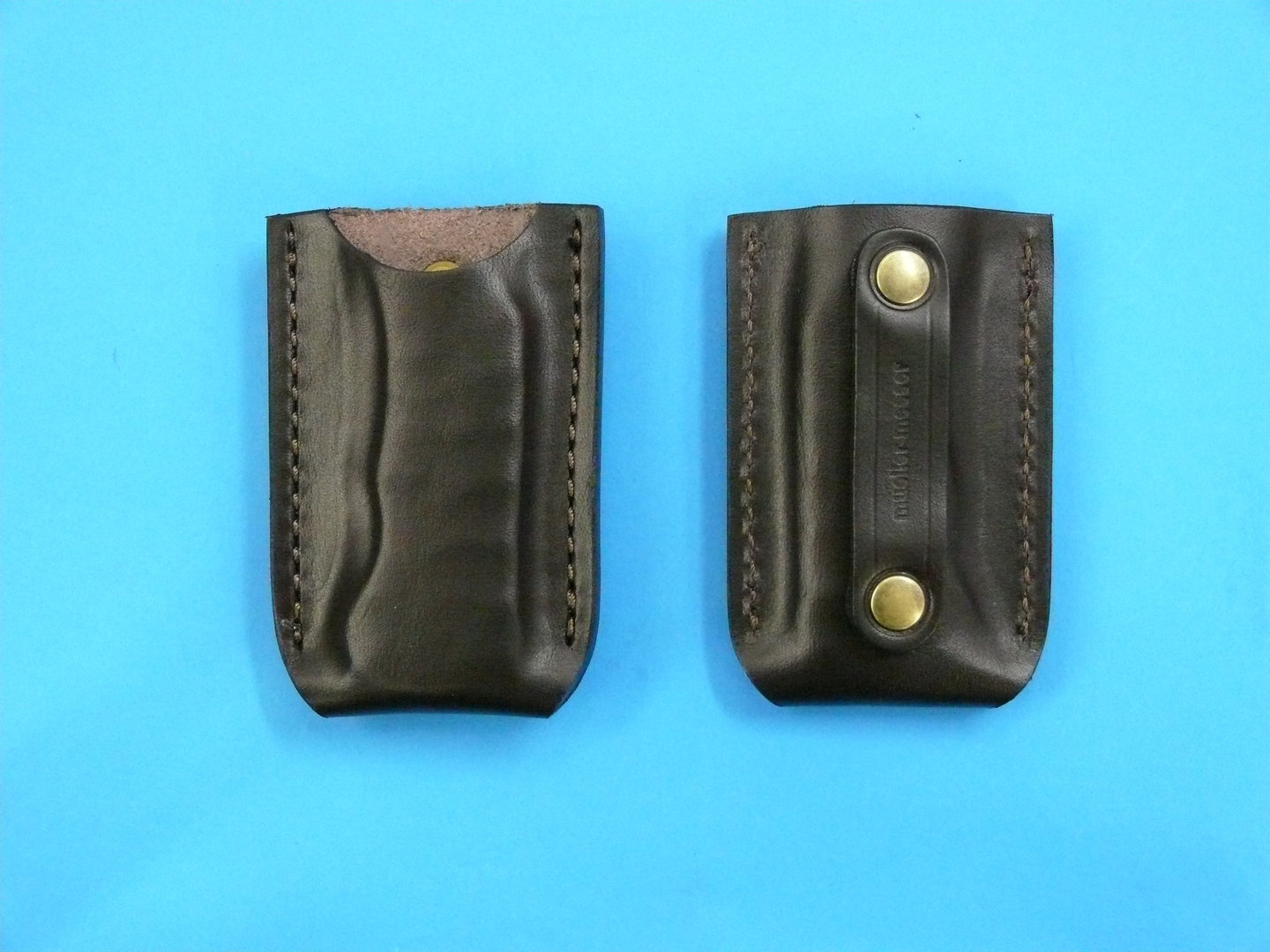 Lederholster aus braunem Blankleder für Modell Backlock Jäger
