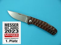 Backlock Jäger Spezial Droppoint -Messer des Jahres 2023 im Messermagazin