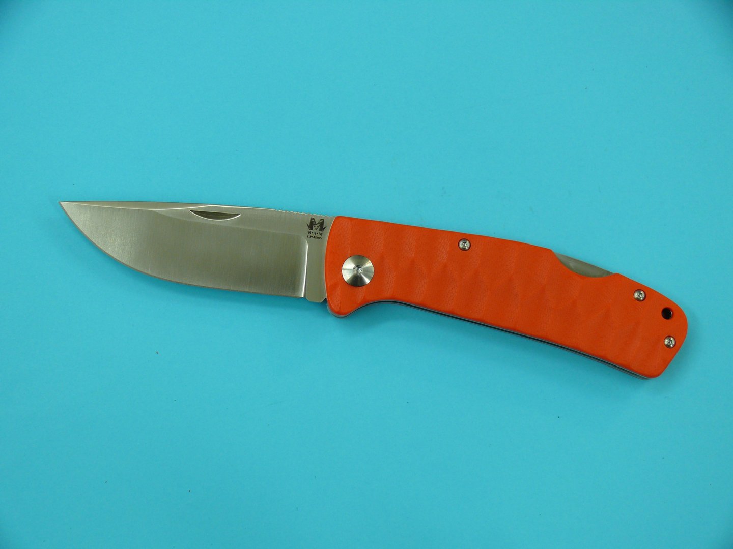 Backlock Jäger MSP-Taschenmesser "Spezial Droppoint" G10-orange gegroovt